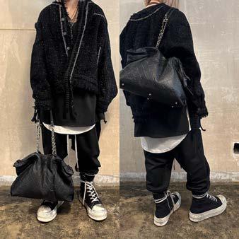【M.U.L. 2026.3】BENT TOTE S CHAIN - BLACK QUILTING EMBOSS SERIES - Champdelarose