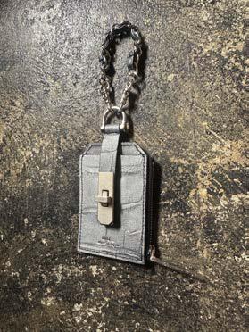 【M.U.L. 2026.3】CHAIN PASS CASE - BLACK SILVER COATING - Champdelarose