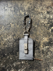 【M.U.L. 2026.3】CHAIN PASS CASE - BLACK SILVER COATING - Champdelarose