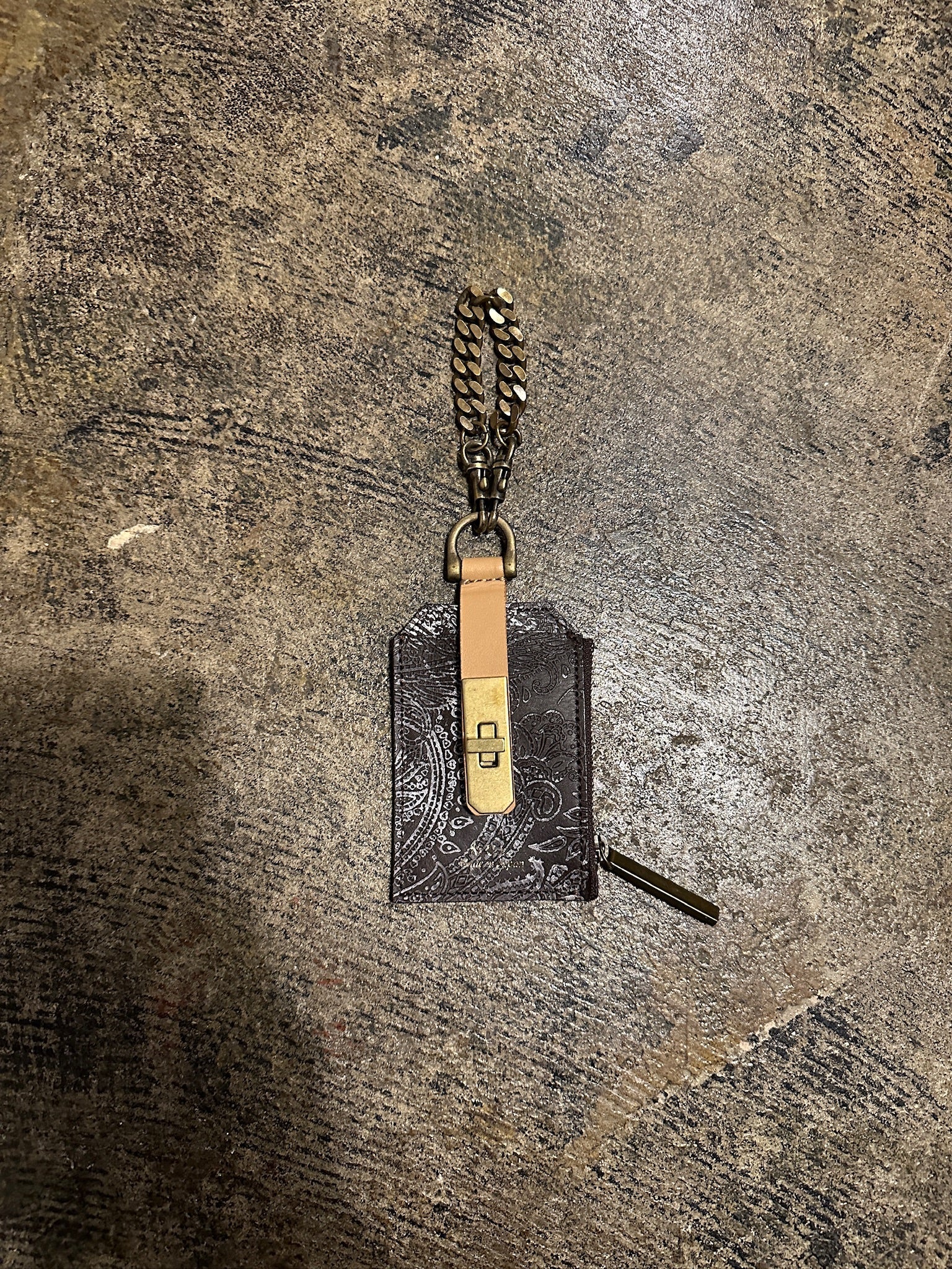 【M.U.L. 2026.3】CHAIN PASS CASE - VINTAGE COGNAC BROWN - Champdelarose