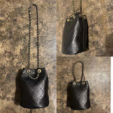 【M.U.L. 2026.3】CYLINDER BAG - BLACK QUILTING EMBOSS SERIES - Champdelarose