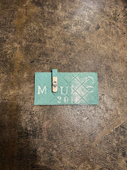 【M.U.L. 2026.3】FLAT LONG WALLET - 淡青緑 - Champdelarose