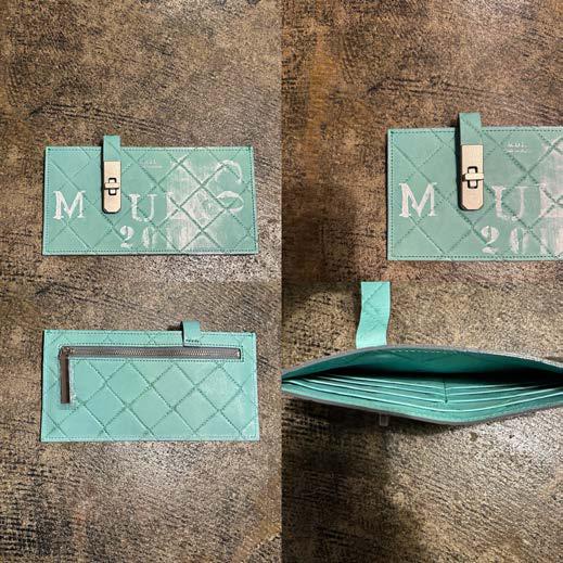 【M.U.L. 2026.3】FLAT LONG WALLET - 淡青緑 - Champdelarose