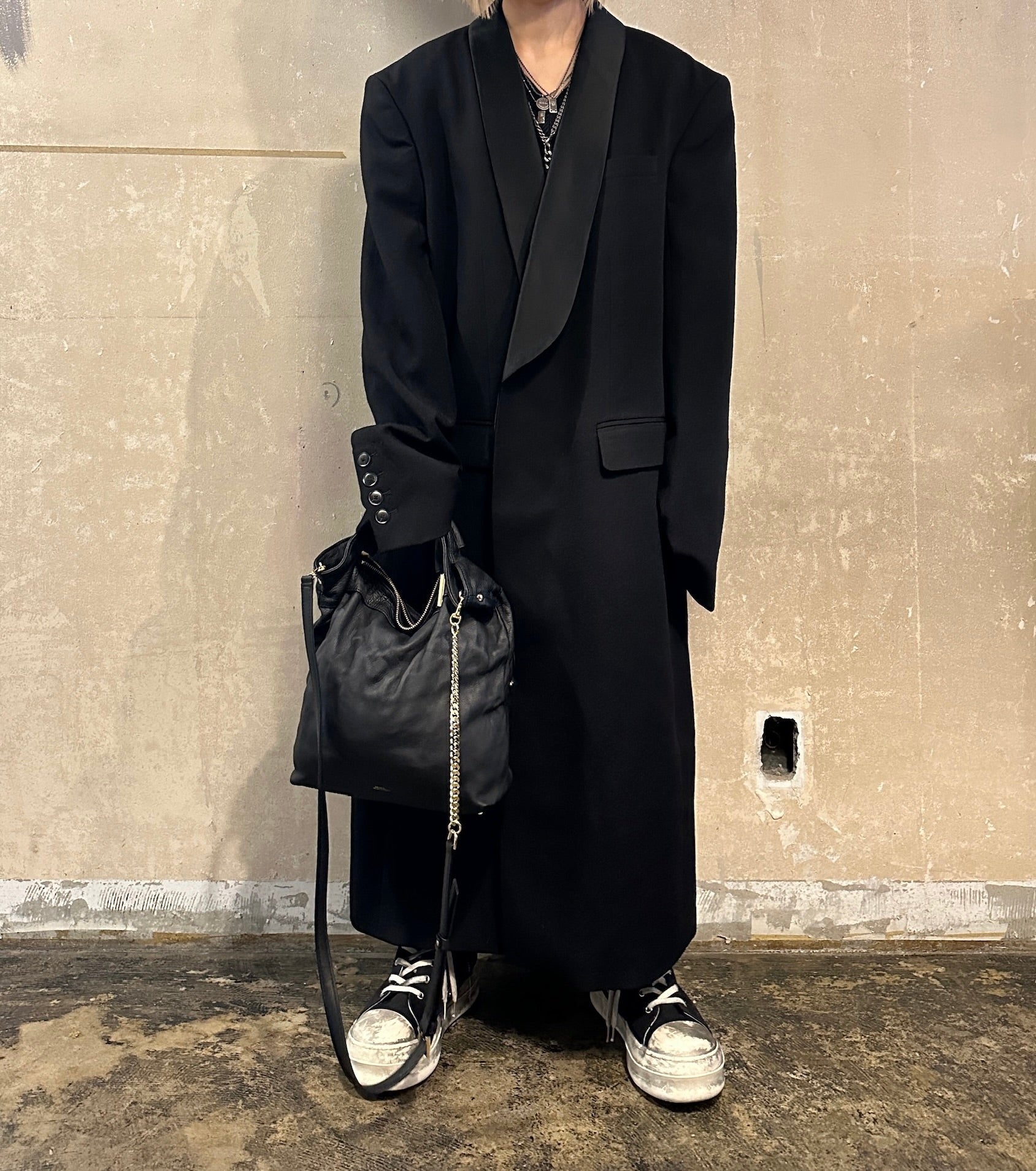 【M.U.L. 2026.3】FOLDABLE 3WAY TOTE - BLACK WASHED - Champdelarose
