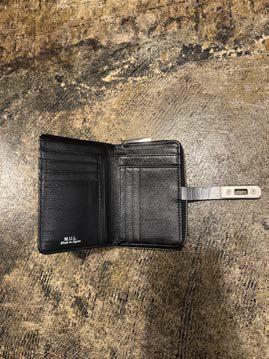 【M.U.L. 2026.3】HALF ROUND WALLET - BLACK SILVER COATING - Champdelarose