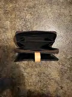 【M.U.L. 2026.3】HALF ROUND WALLET - VINTAGE COGNAC BROWN - Champdelarose