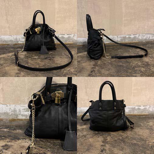 【M.U.L. 2026.3】HELMET BAG S - BLACK WASHED - Champdelarose