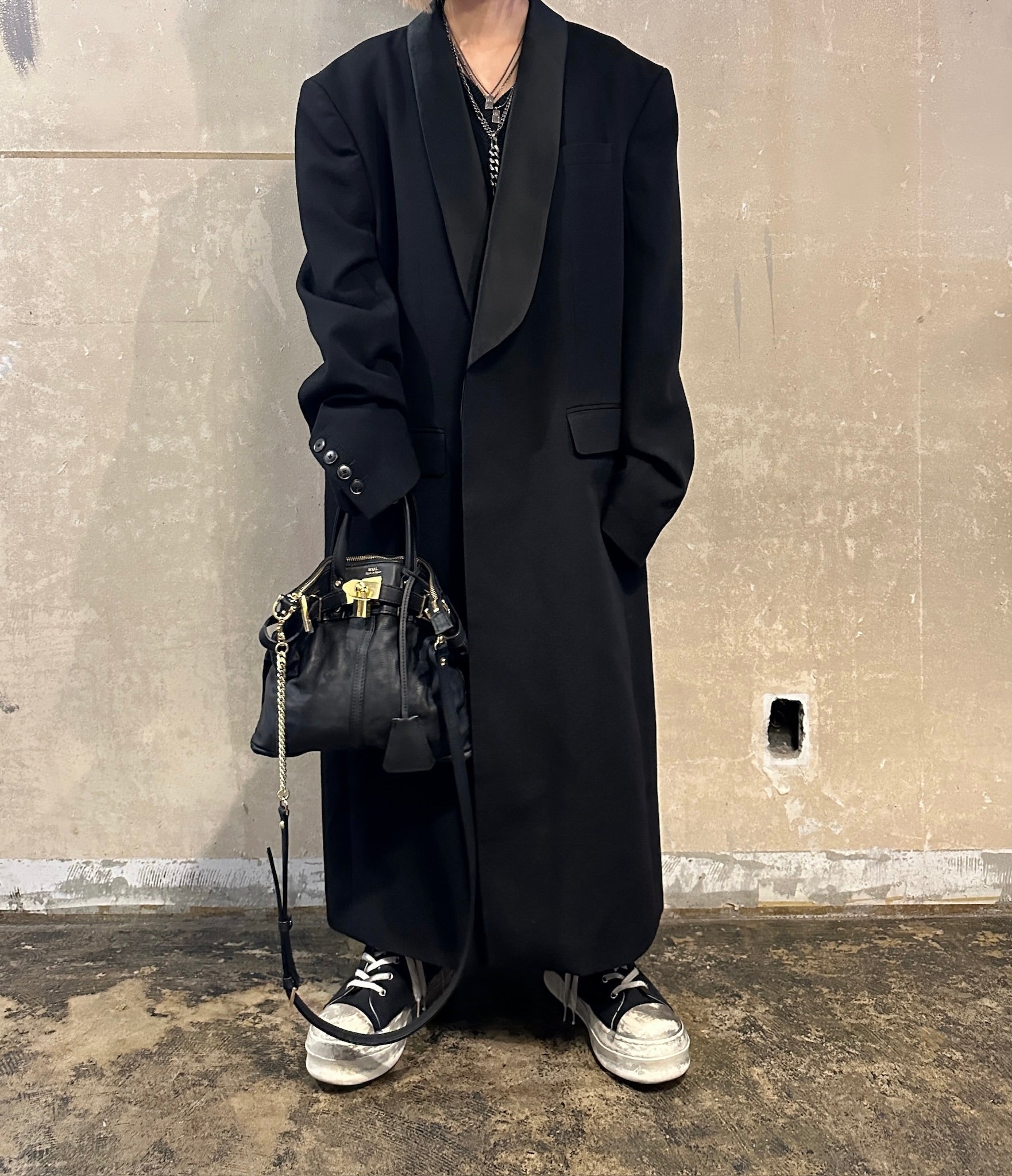 【M.U.L. 2026.3】HELMET BAG S - BLACK WASHED - Champdelarose