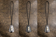 【M.U.L. 2026.3】LEATHER KEY NECKLACE - BLACK SILVER COATING - Champdelarose