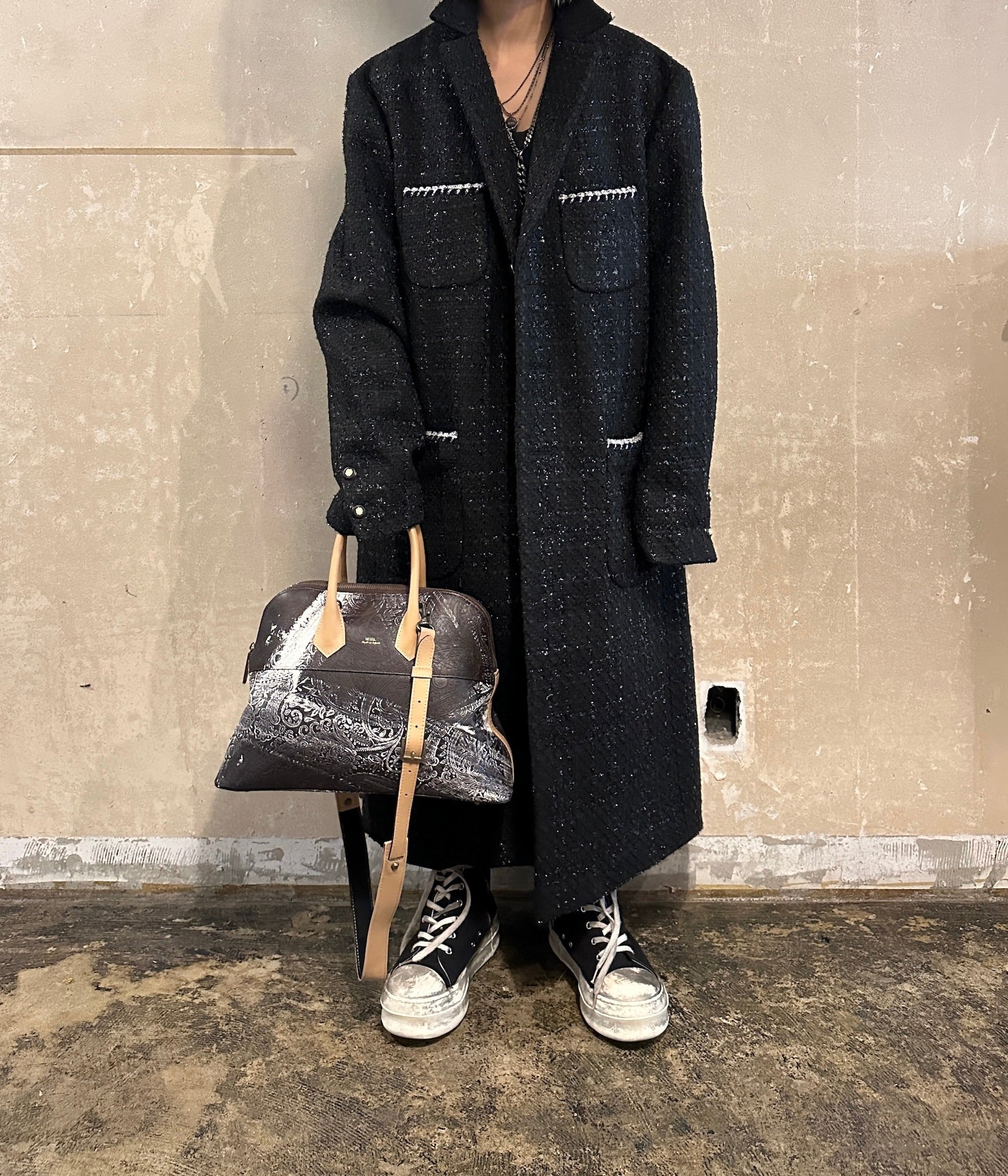 【M.U.L. 2026.3】ROUND TOTE M - VINTAGE COGNAC BROWN - Champdelarose