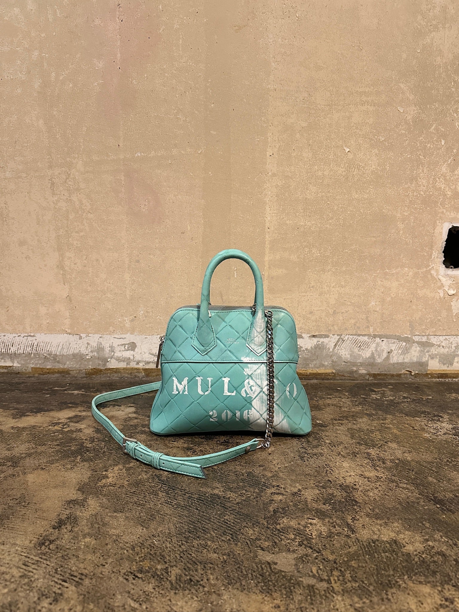 【M.U.L. 2026.3】ROUND TOTE S - 淡青緑 - Champdelarose