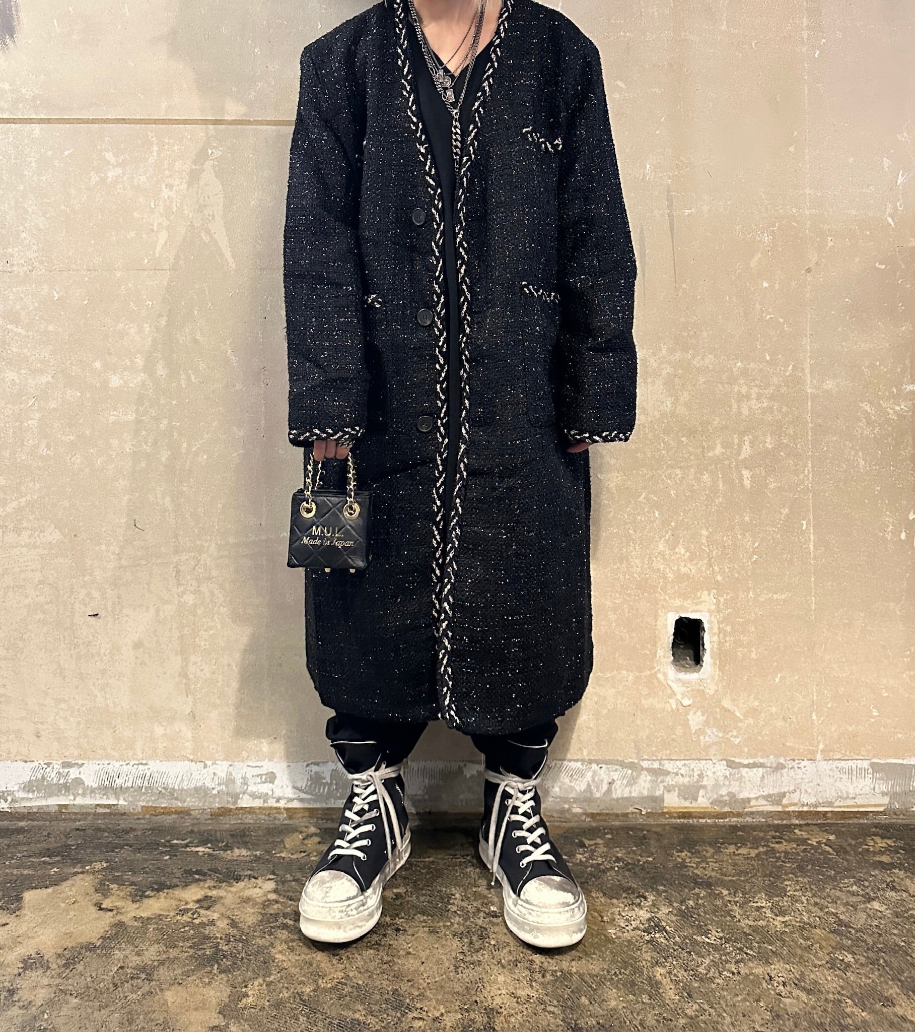 【M.U.L. 2026.3】SHOPPER 10 - BLACK QUILTING EMBOSS SERIES - Champdelarose