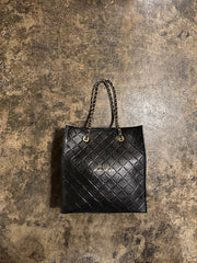 【M.U.L. 2026.3】SHOPPER 30 - BLACK QUILTING EMBOSS SERIES - Champdelarose