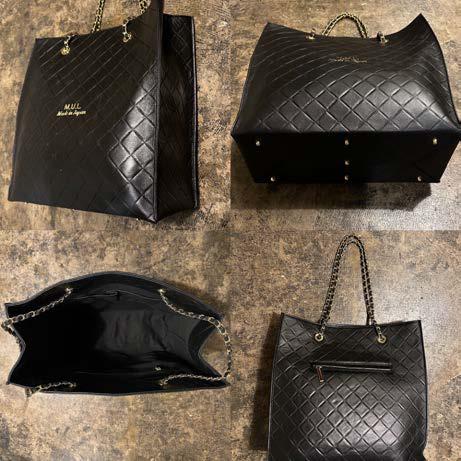 【M.U.L. 2026.3】SHOPPER 40 - BLACK QUILTING EMBOSS SERIES - Champdelarose