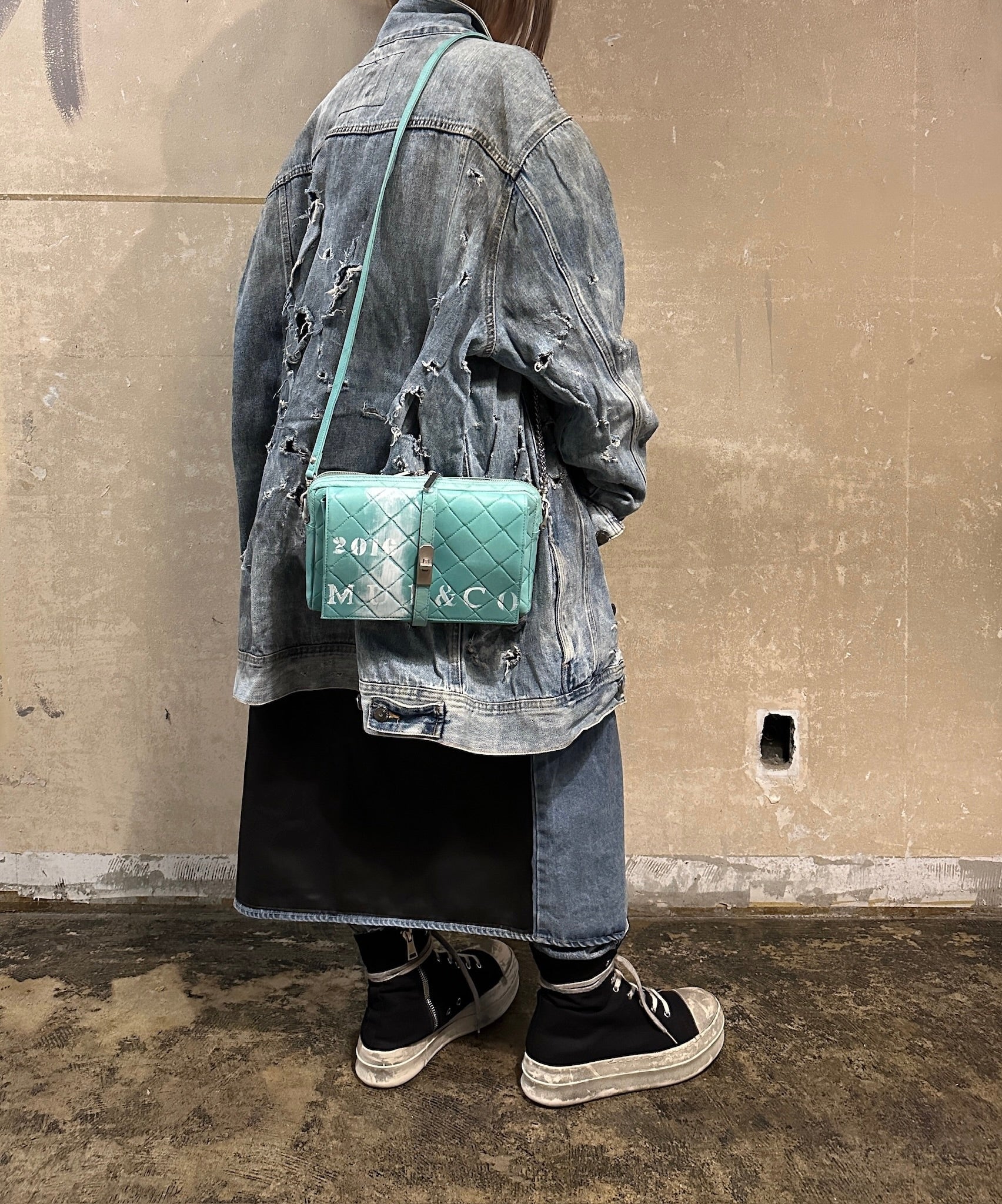 【M.U.L. 2026.3】SHOULDER BAG - 淡青緑 - Champdelarose