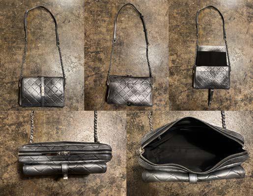 【M.U.L. 2026.3】SHOULDER BAG - BLACK SILVER COATING - Champdelarose