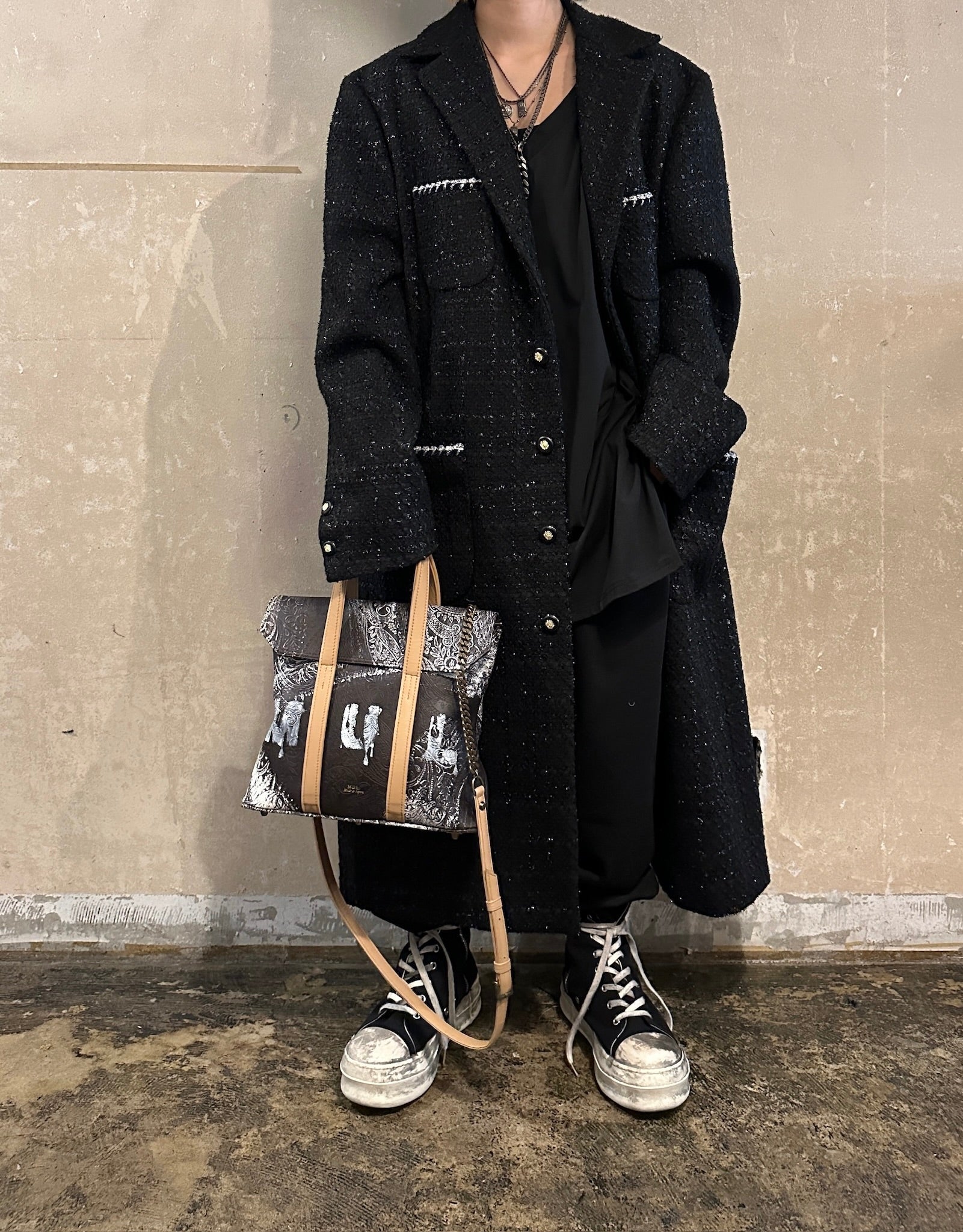 【M.U.L. 2026.3】SQUARE FLAP TOTE S - VINTAGE COGNAC BROWN - Champdelarose