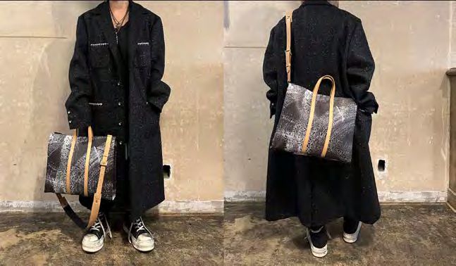 【M.U.L. 2026.3】SQUARE TOTE M - VINTAGE COGNAC BROWN - Champdelarose