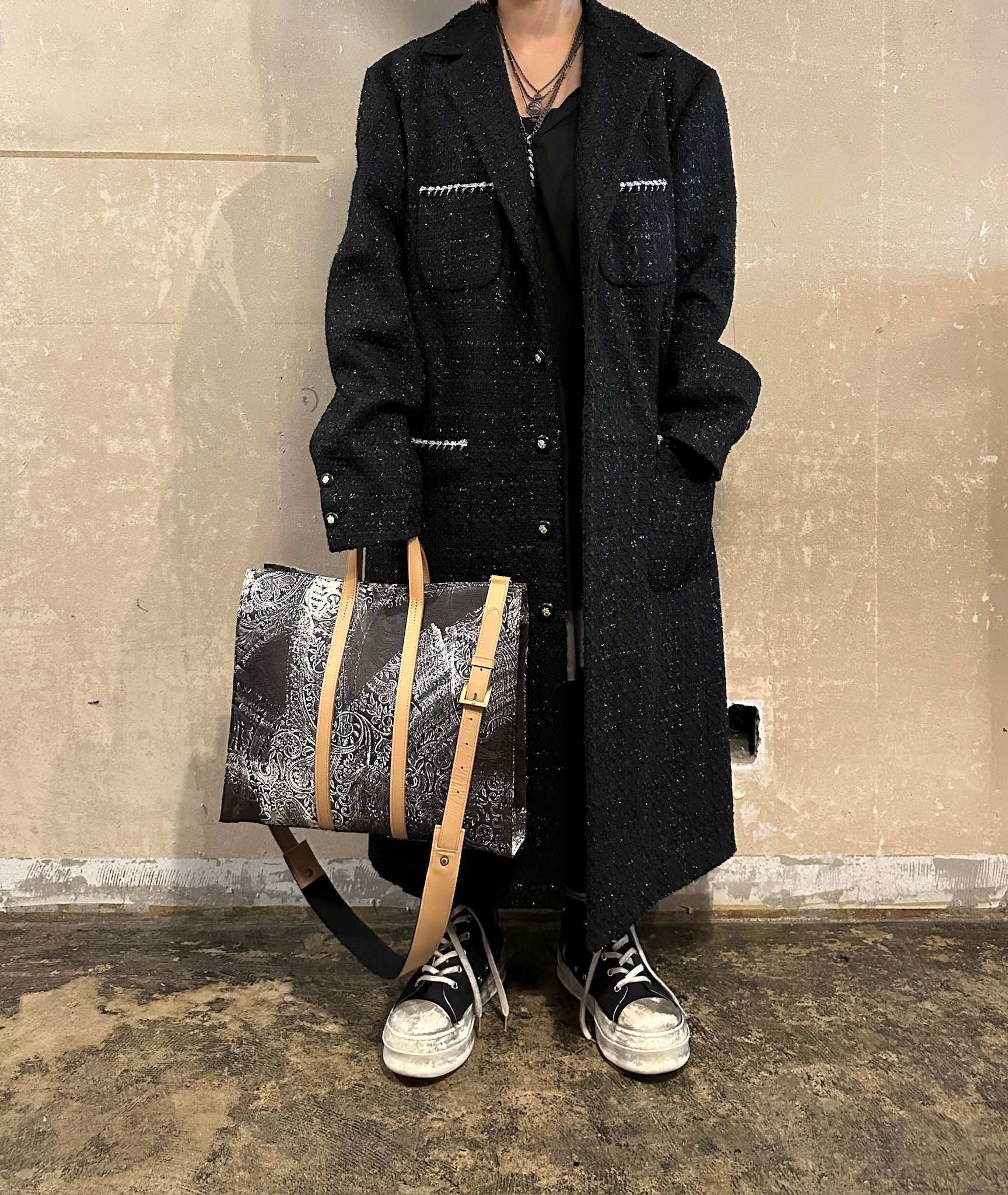 【M.U.L. 2026.3】SQUARE TOTE M - VINTAGE COGNAC BROWN - Champdelarose