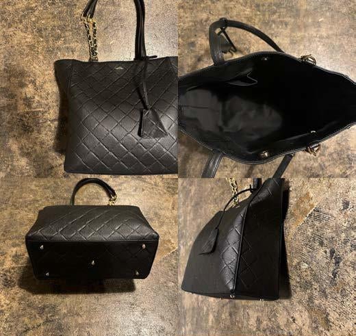 【M.U.L. 2026.3】STICK CHAIN TOTE - BLACK QUILTING EMBOSS SERIES - Champdelarose