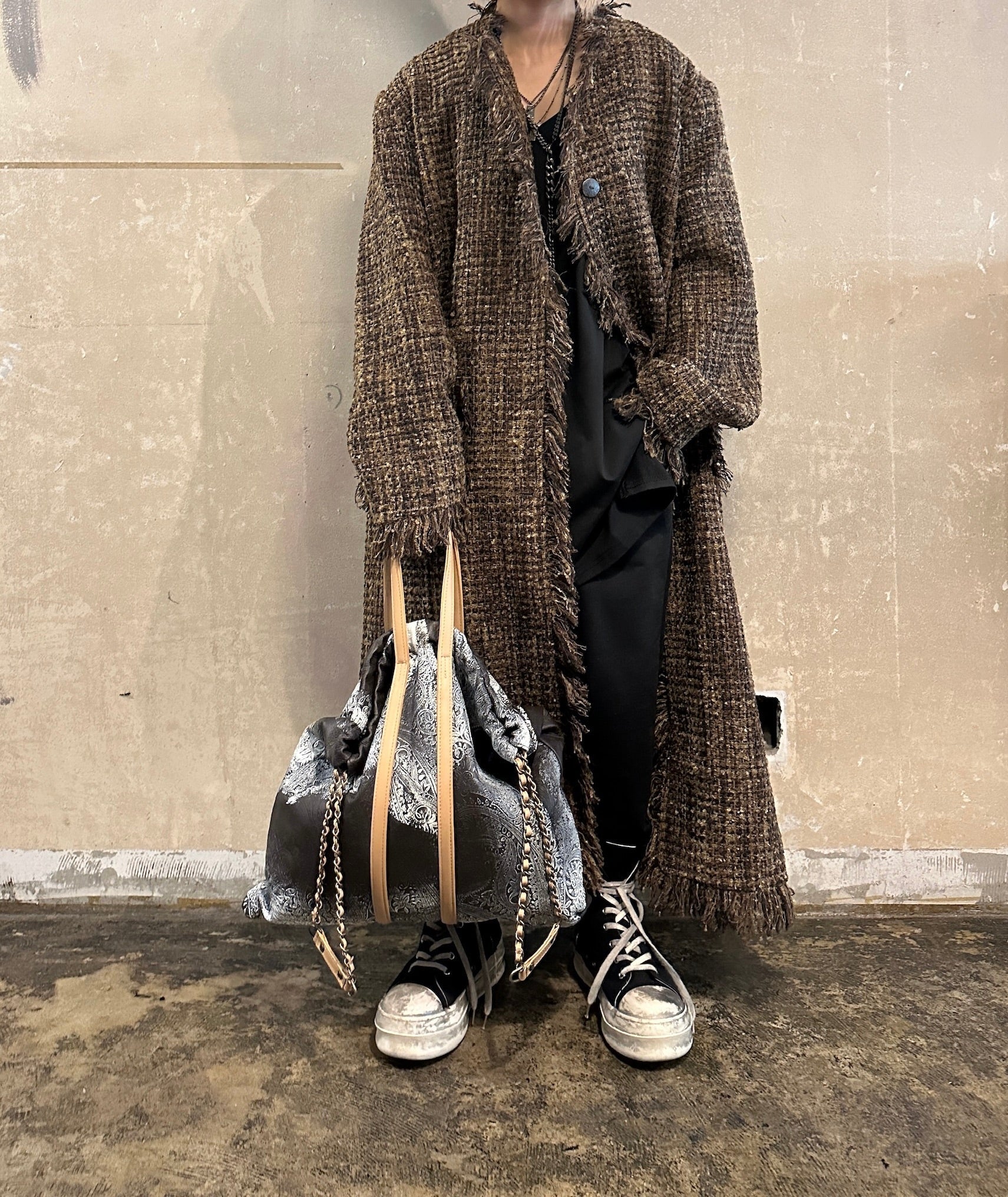 【M.U.L. 2026.3】TRUSS TOTE L - VINTAGE COGNAC BROWN - Champdelarose