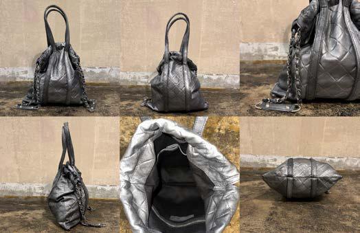 【M.U.L. 2026.3】TRUSS TOTE M - BLACK SILVER COATING - Champdelarose