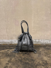 【M.U.L. 2026.3】TRUSS TOTE S - BLACK SILVER COATING - Champdelarose
