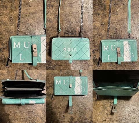 【M.U.L. 2026.3】WALLET SHOULDER - 淡青緑 - Champdelarose