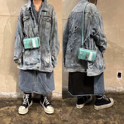 【M.U.L. 2026.3】WALLET SHOULDER - 淡青緑 - Champdelarose