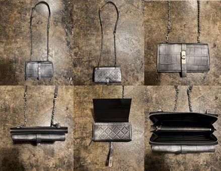 【M.U.L. 2026.3】WALLET SHOULDER - BLACK SILVER COATING - Champdelarose