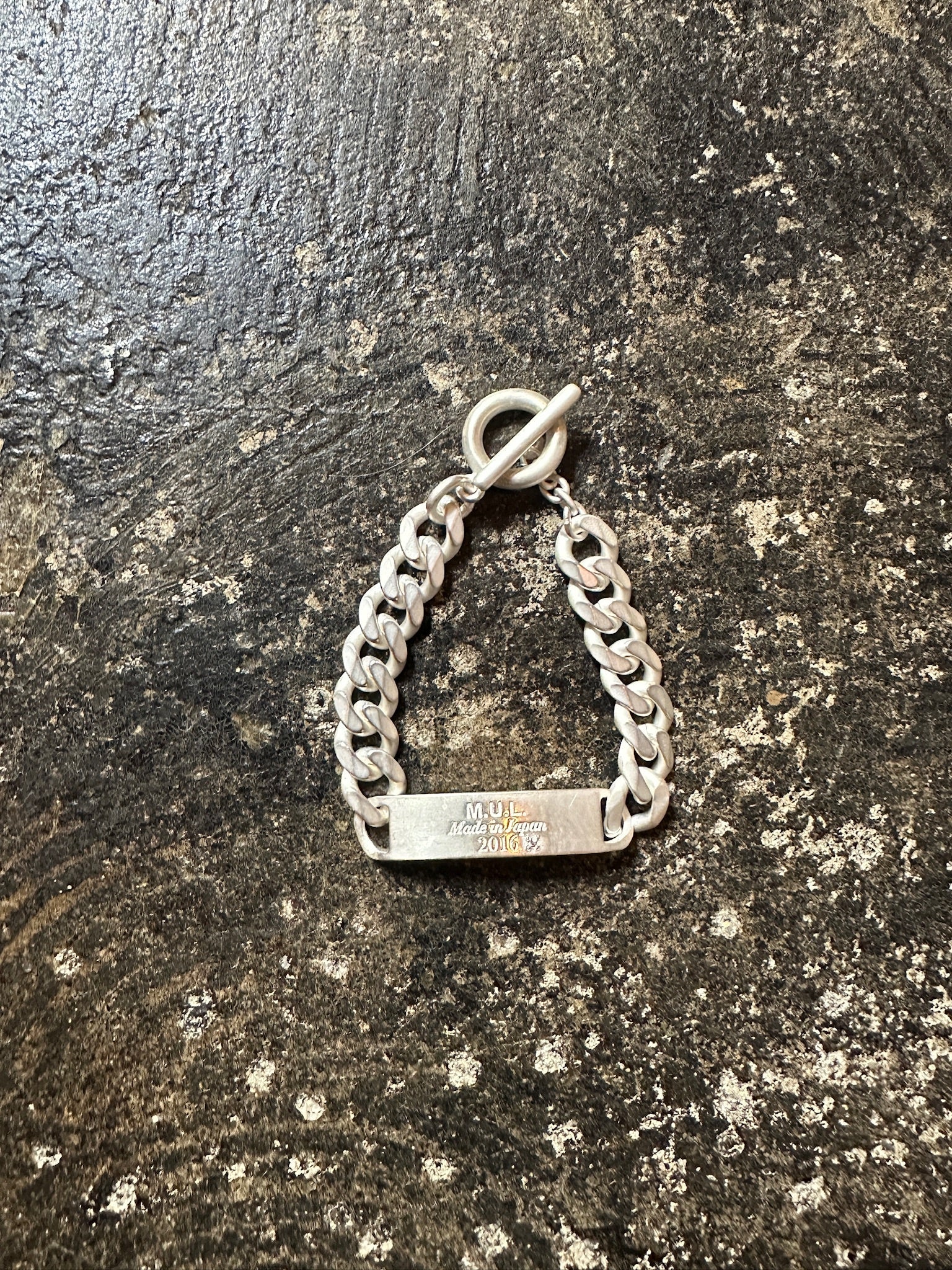 【M.U.L. ACCESSORY Vol.3】MULA116 ダイヤモンドプレート Bチェーンブレスレット - Champdelarose