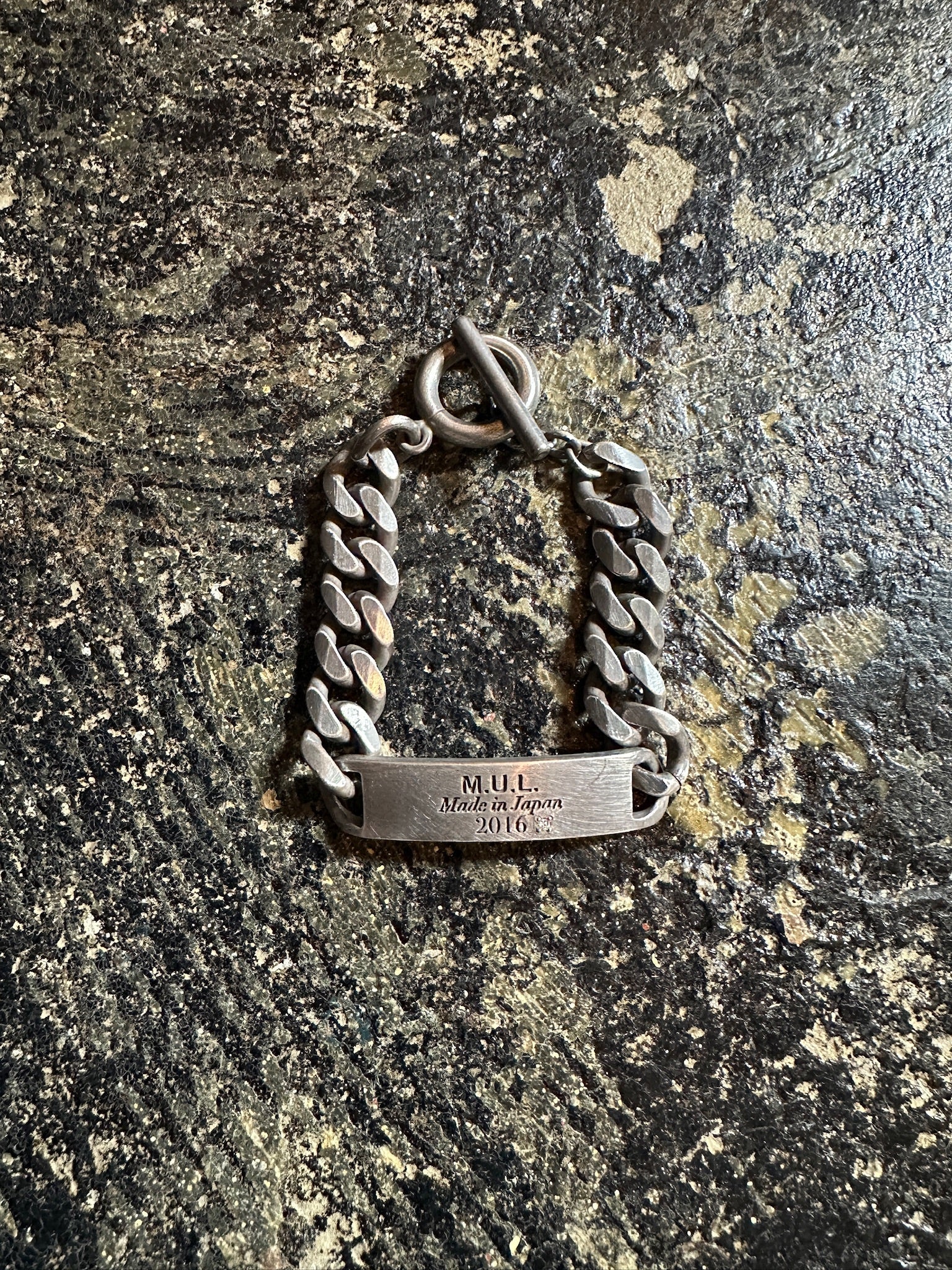 【M.U.L. ACCESSORY Vol.3】MULA116 ダイヤモンドプレート Bチェーンブレスレット - Champdelarose