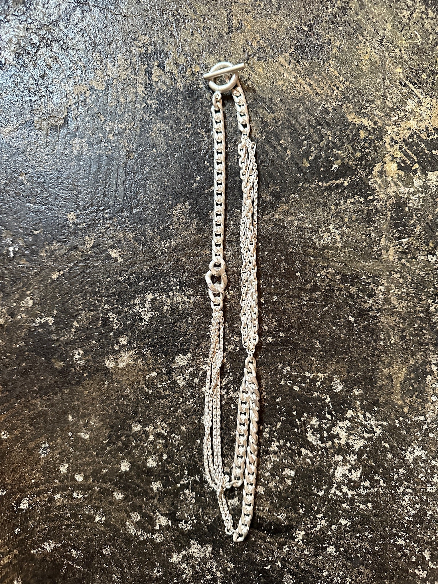 【M.U.L. ACCESSORY Vol.3】MULA119 ダイヤモンド MIXチェーンショートネックレス - Champdelarose