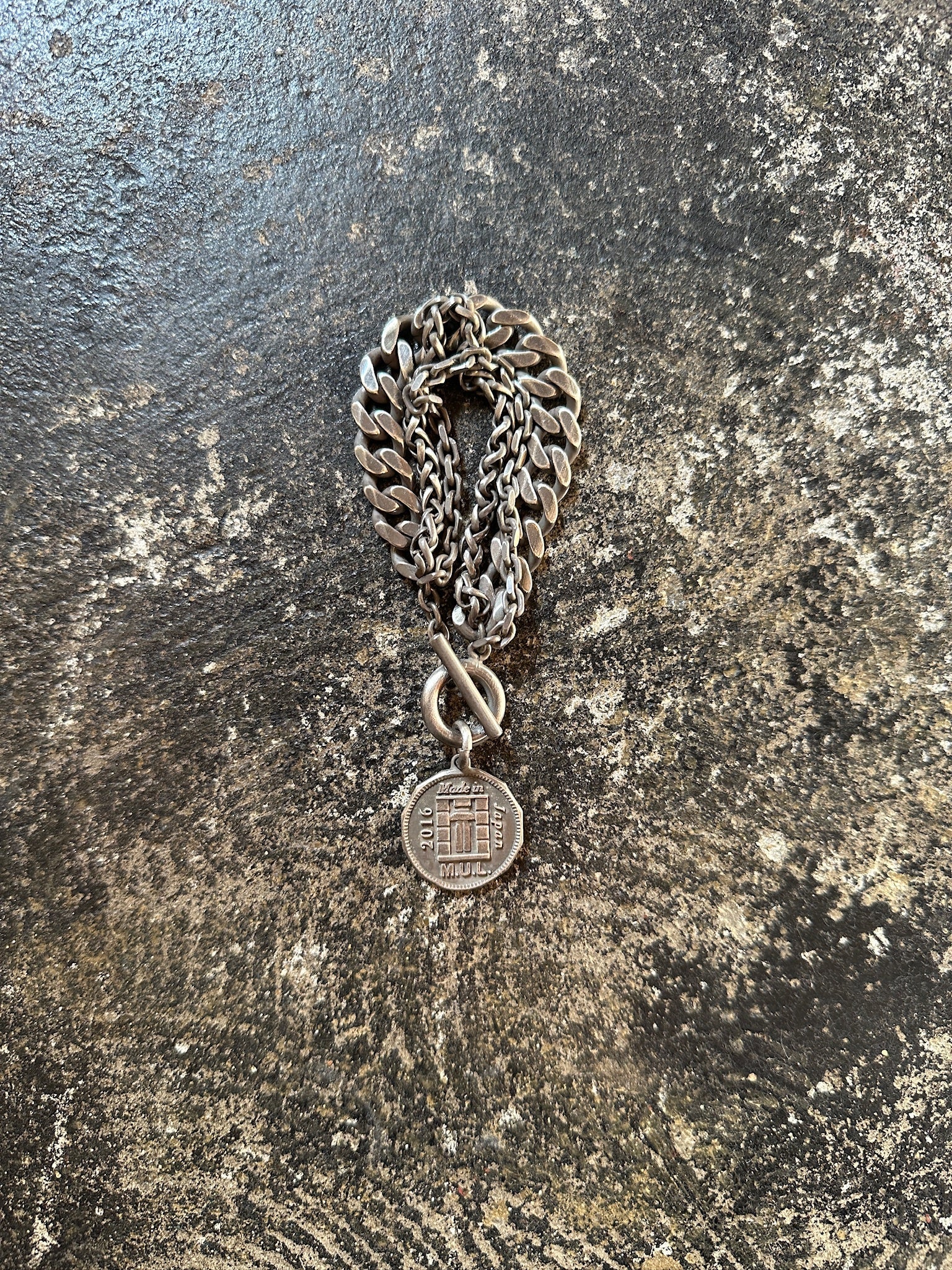 【M.U.L. ACCESSORY Vol.3】MULA180 MIXチェーンコインブレスレット - Champdelarose