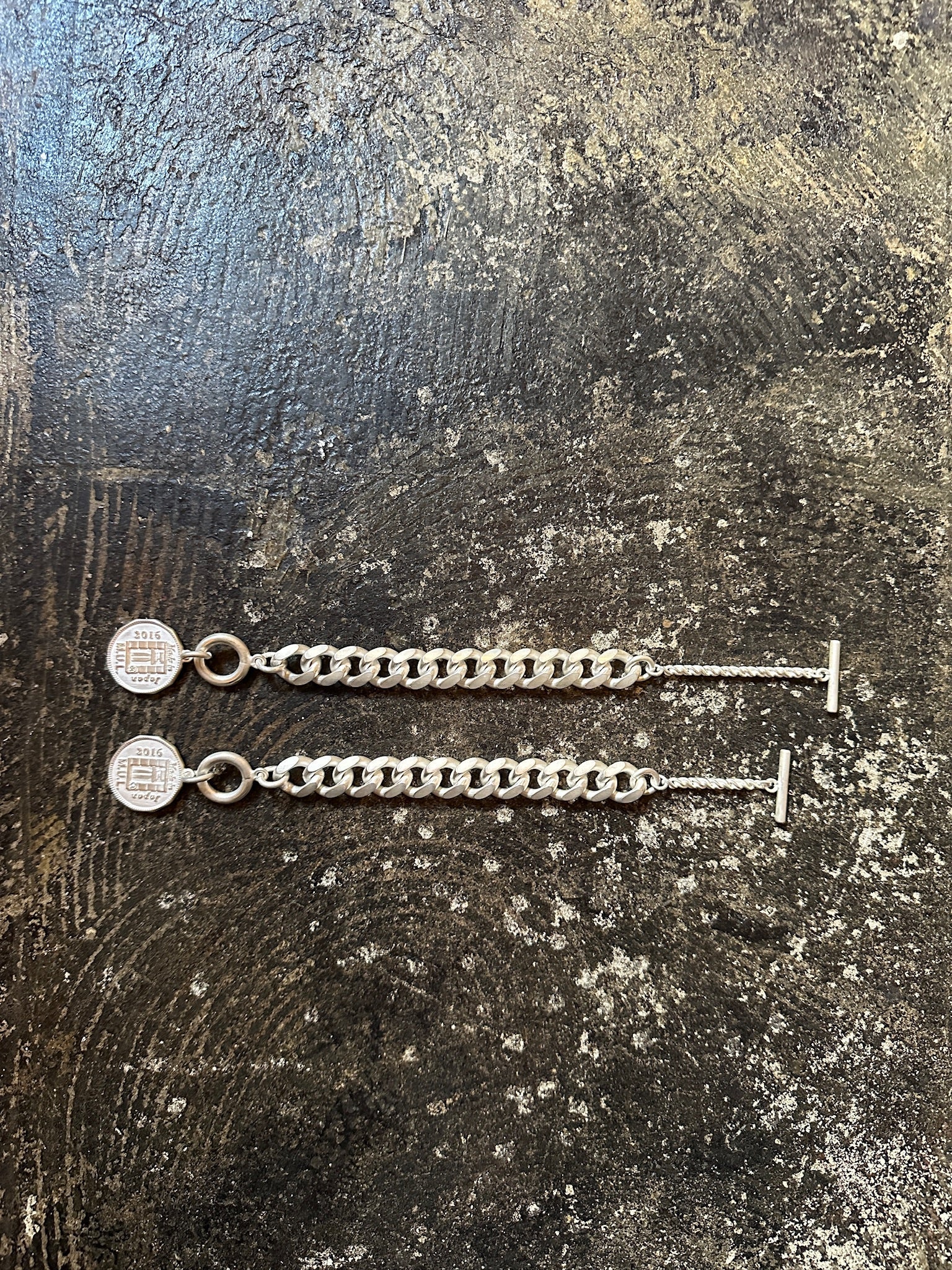 【M.U.L. ACCESSORY Vol.3】MULA232 ダイヤモンドコイン マンテルCチェーンブレスレット - Champdelarose