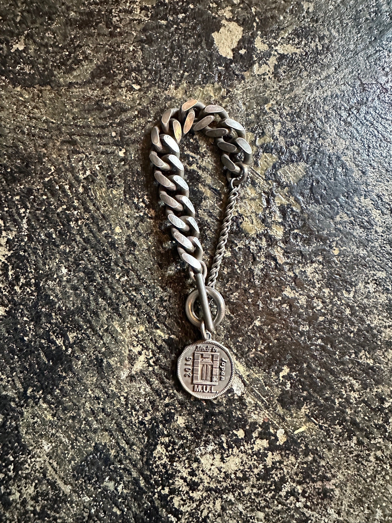 【M.U.L. ACCESSORY Vol.3】MULA232 ダイヤモンドコイン マンテルCチェーンブレスレット - Champdelarose