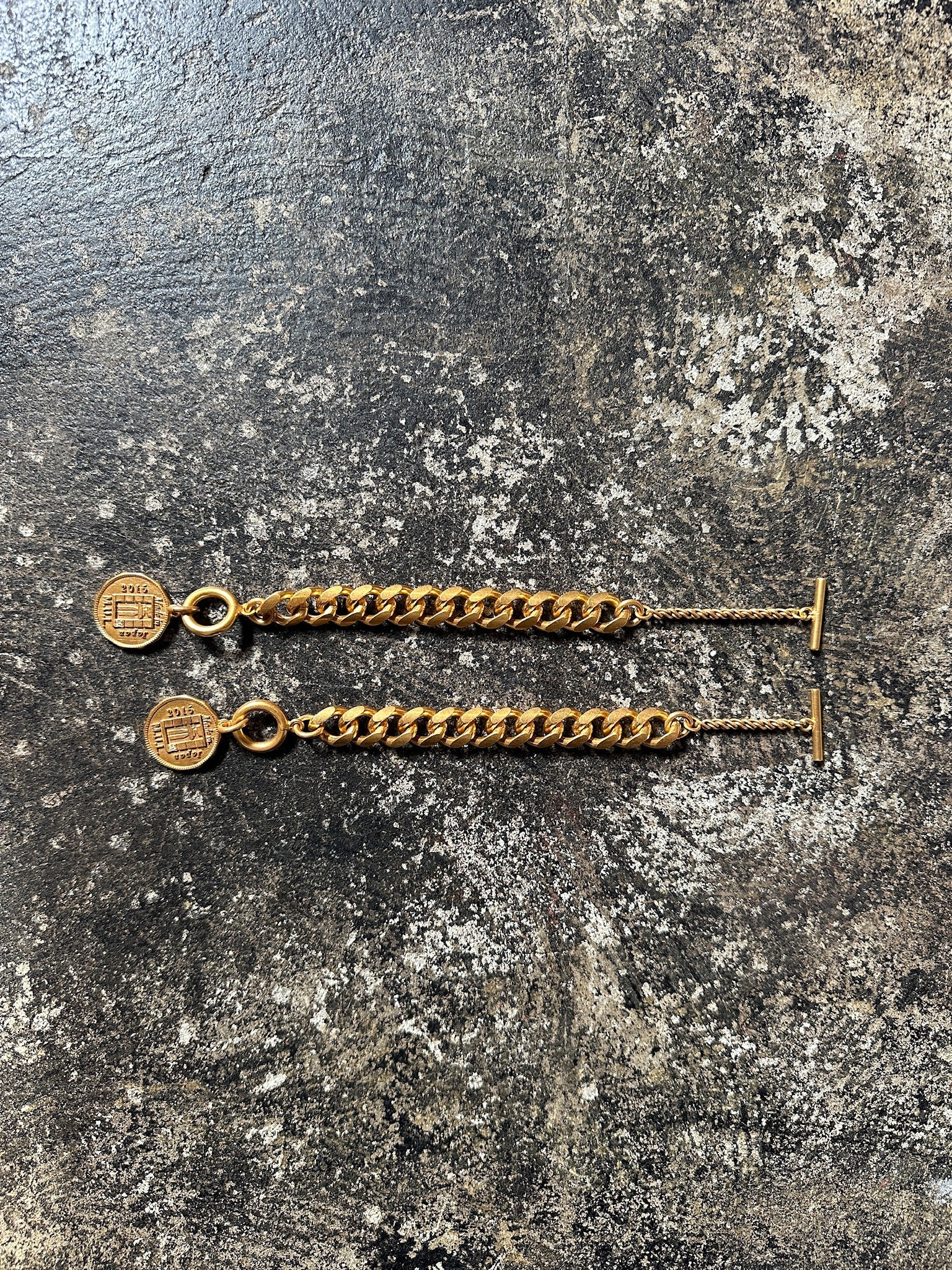 【M.U.L. ACCESSORY Vol.3】MULA232 ダイヤモンドコイン マンテルCチェーンブレスレット - Champdelarose