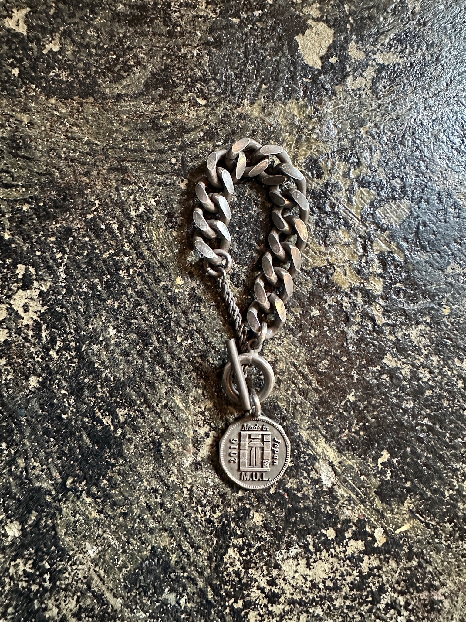 【M.U.L. ACCESSORY Vol.3】MULA232 ダイヤモンドコイン マンテルCチェーンブレスレット - Champdelarose