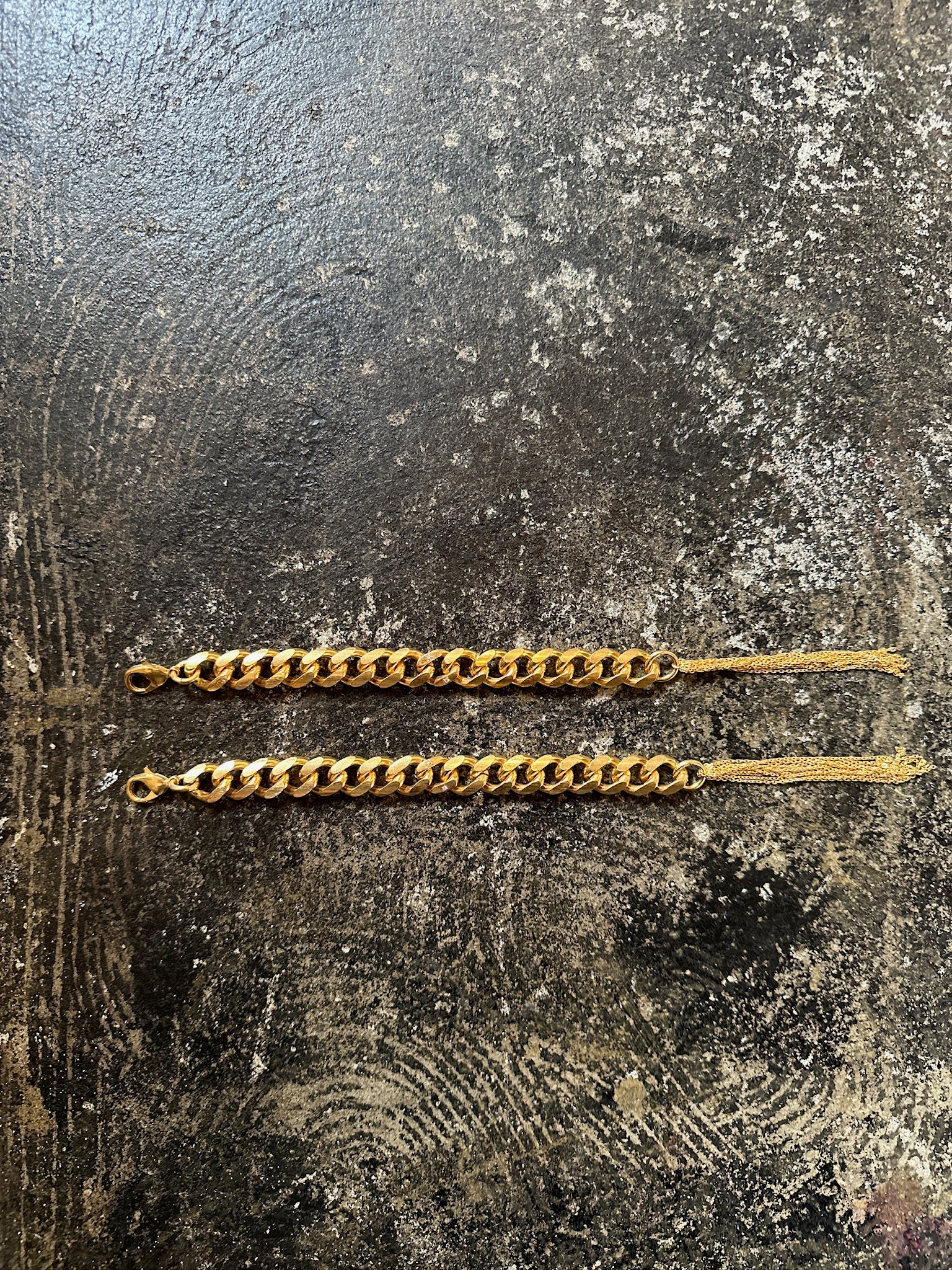 【M.U.L. ACCESSORY Vol.3】MULA233 ダイヤモンド ロングタッセルCチェーンブレスレット - Champdelarose