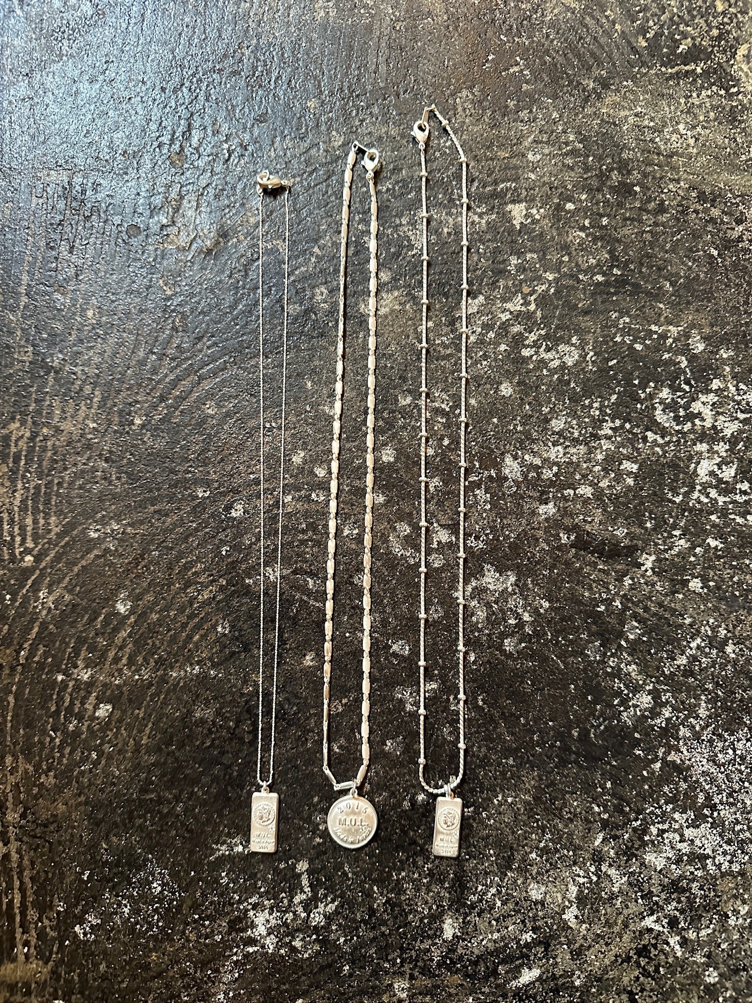 M.U.L. ACCESSORY Vol.3】MULA241 ダイヤモンド スクエアネックレス45