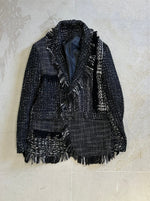 【M.U.L. Apparel Collection】PATCHWORK TWEED JACKET - Champdelarose