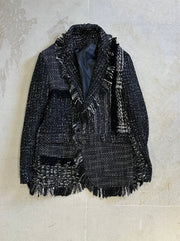 【M.U.L. Apparel Collection】PATCHWORK TWEED JACKET - Champdelarose
