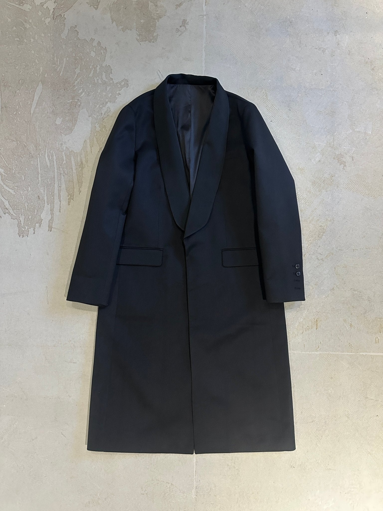 【M.U.L. Apparel Collection】SHAEL COLLAR LONG COAT - Champdelarose