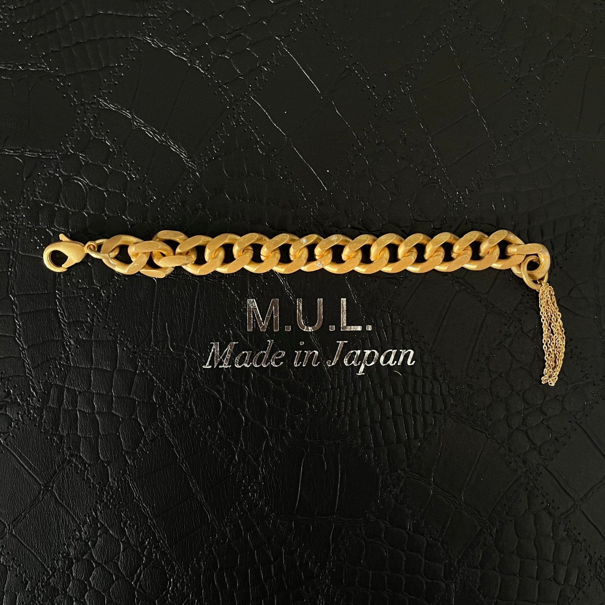 【M.U.L.】ダイヤモンド タッセルCチェーンブレスレット - Champdelarose