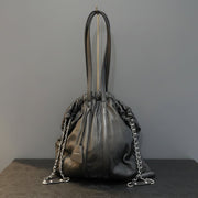 【M.U.L. × champdelarose限定!!】トラストートL(ロングハンドル) ブラック洗い加工 - Champdelarose