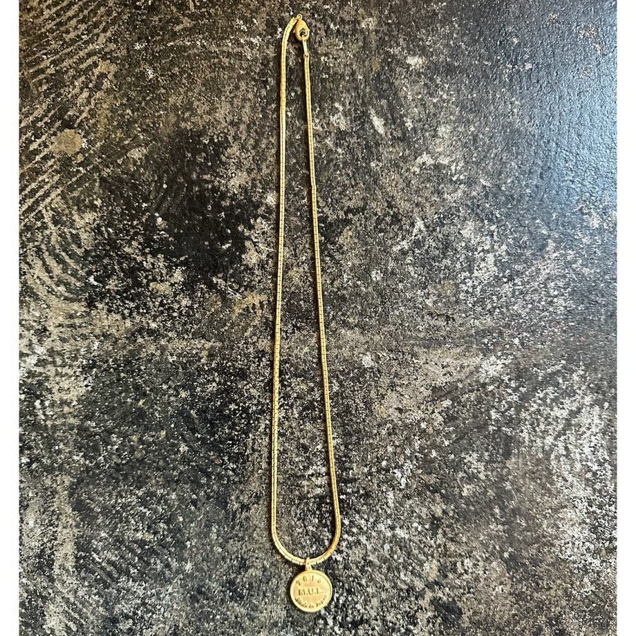 【M.U.L. jewelry 】スネークチェーンコインネックレス -48 - Champdelarose