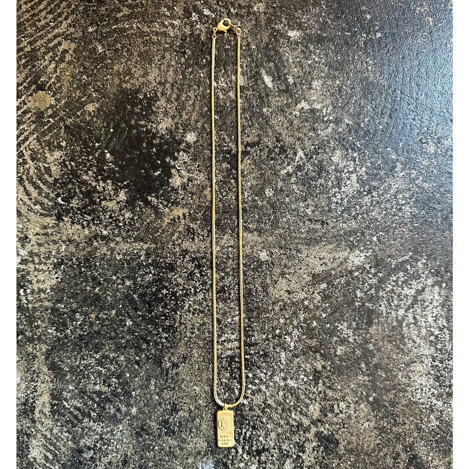 【M.U.L. jewelry collection vol.2】スネークチェーンスクエアネックレス -45 - Champdelarose