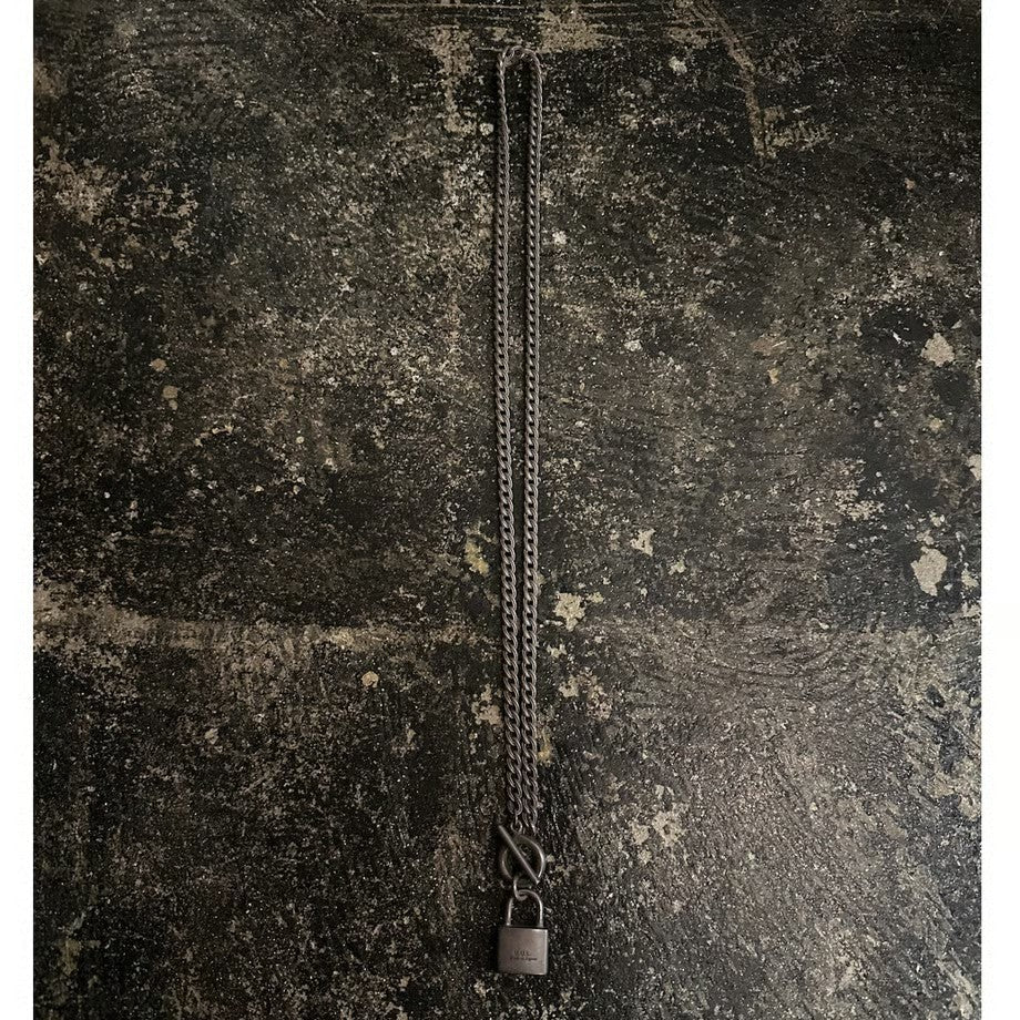【M.U.L. jewelry】Vチェーン南京錠マンテルネックレス-48 - Champdelarose