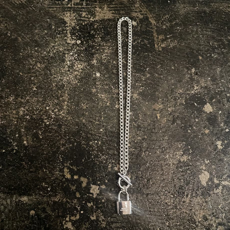 【M.U.L. jewelry】Vチェーン南京錠マンテルネックレス-48 - Champdelarose