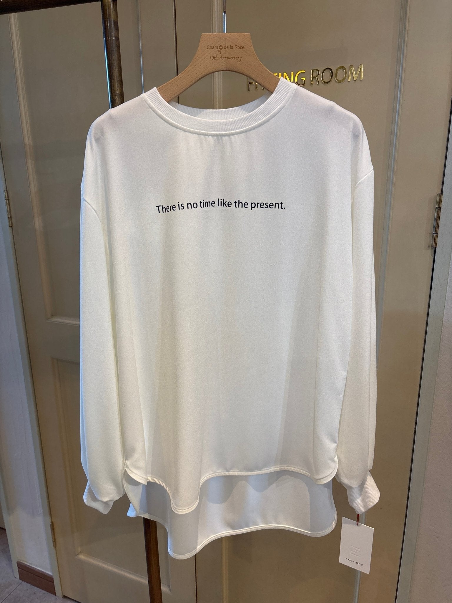 【PASSIONE】ロゴジョーゼット プルオーバー - Champdelarose